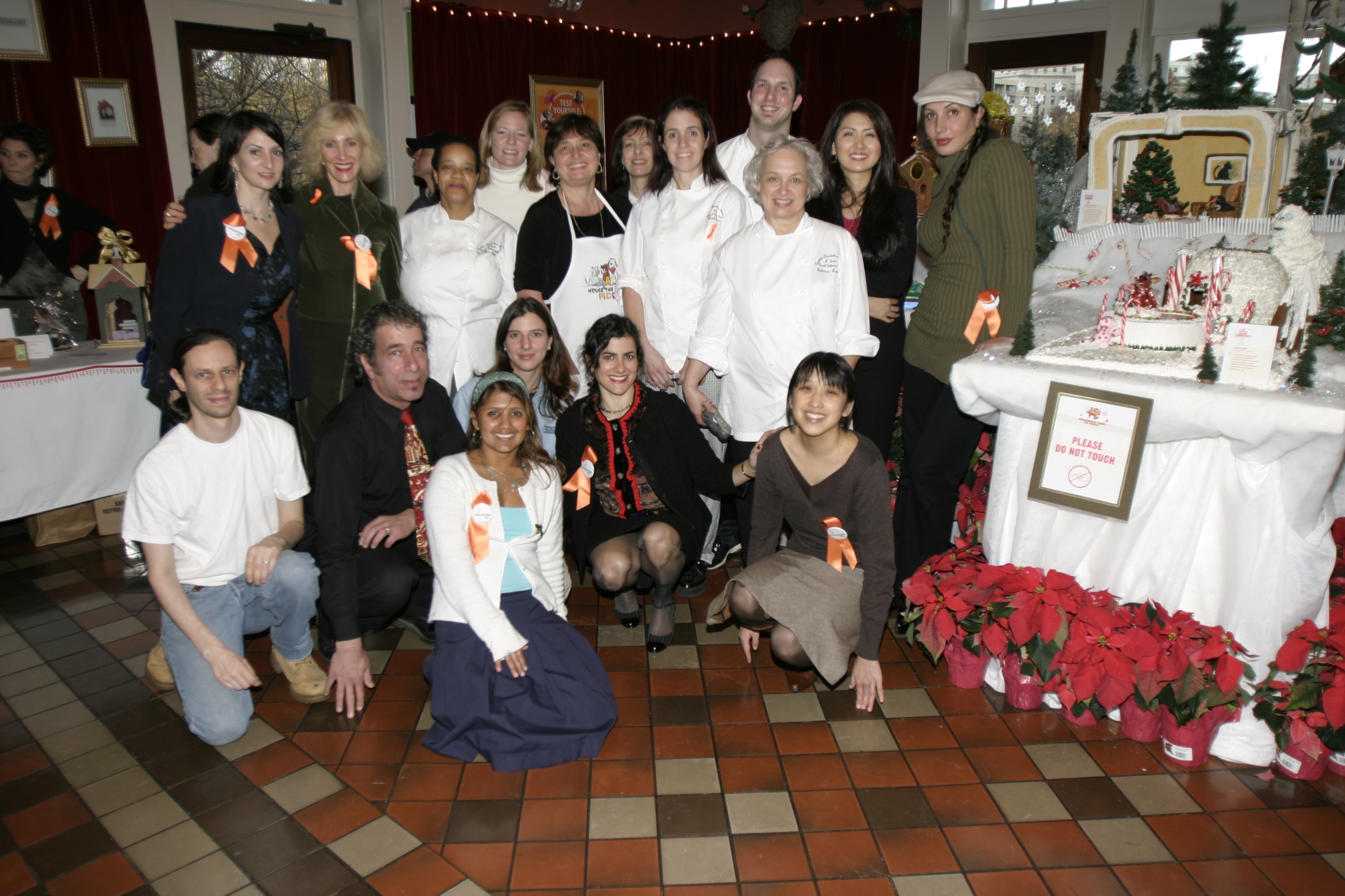 The full Rational Animal and French Culinary Institute team gathered at the Gingerbread Homes for Animals event