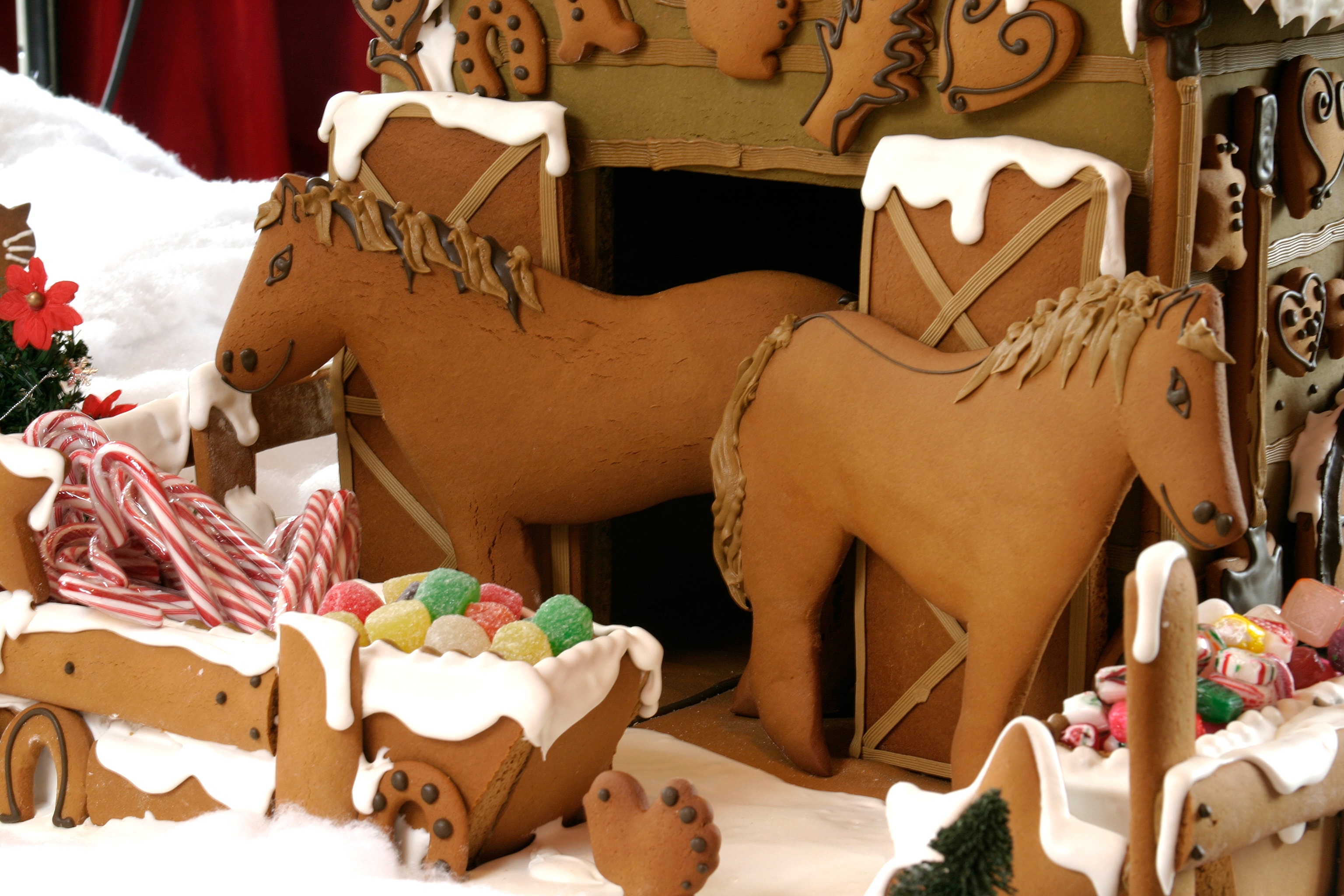 Winter Horse Haven — Barn Wall