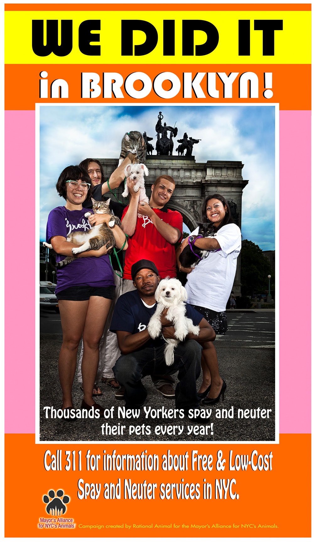 We Did It in Brooklyn — Spay and Neuter Campaign poster